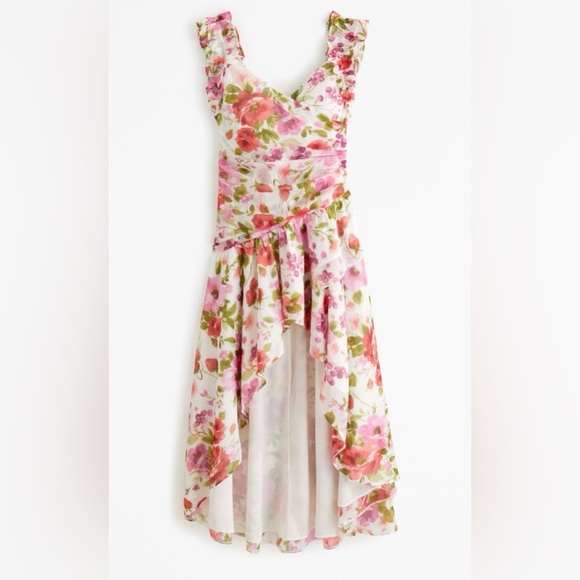 NWT Abercrombie & Fitch Floral Pink and Green Dress size XXLP - Picture 1 of 9